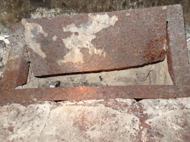 Rusty ash dump